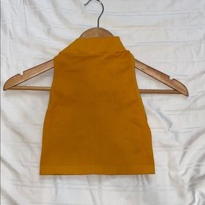 URBAN OUTFITTERS YELLOW CROP TOP